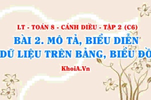 Mô tả và biểu diễn dữ liệu trên các bảng, biểu đồ? Toán 8 bài 2 Cánh diều Tập 2 C6